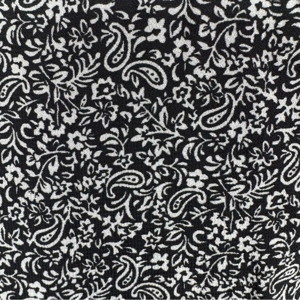 90’s Y2K Style Button Front Paisley Dark Floral Midi Dress S Goth Grunge Black - Picture 2 of 9